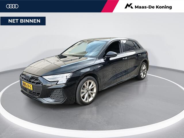 Audi A3 SPORTBACK 40 TFSIe 204pk S-tronic S edition · Camera · Apple/Android Car Play · Navigatie · Stoelverwarming · Zwart optiek · P-Sensoren · 17'' Inch · Garantie t/m 12-06-2029 of 100.000km