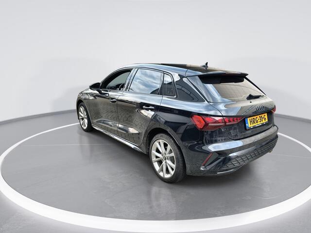 Audi A3 SPORTBACK 40 TFSIe 204pk S-tronic S edition · Camera · Apple/Android Car Play · Navigatie · Stoelverwarming · Zwart optiek · P-Sensoren · 17'' Inch · Garantie t/m 12-06-2029 of 100.000km