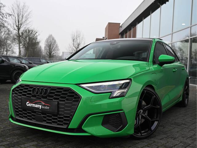Audi A3 SPORTBACK 40TFSI E 204PK Individual Vipergreen!! RS-Zetels Pano Sfeerverl ACC Lane Assist Virtual Led V+A Uniek!