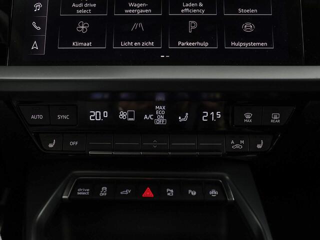 Audi A3 SPORTBACK 40 TFSIe 204pk S-tronic S edition · Camera · Apple/Android Car Play · Navigatie · Stoelverwarming · Zwart optiek · P-Sensoren · 17'' Inch · Garantie t/m 12-06-2029 of 100.000km