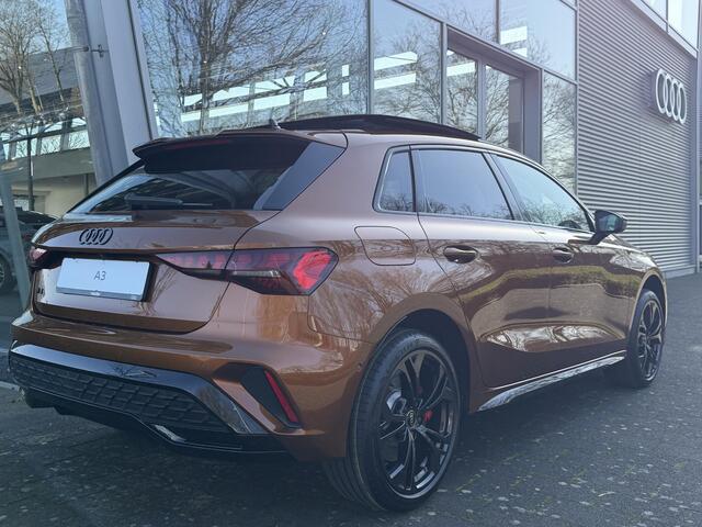 Audi A3 SPORTBACK S edition Competition 45 TFSI e 200 kW / 272 PK Sp Ipanemabraun Audi Exclusive | Panoramadak | Elektrische Stoelen | SONOS | Camera |