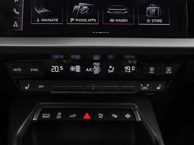 Audi A3 SPORTBACK 40 TFSIe 204pk S-Tronic S Edition · Camera · Parkeerassistent · Zwart Optiek Plus · Stoelverwarming · ACC · Drive Select · Garantie t/m 06-05-2029 of 100.000km