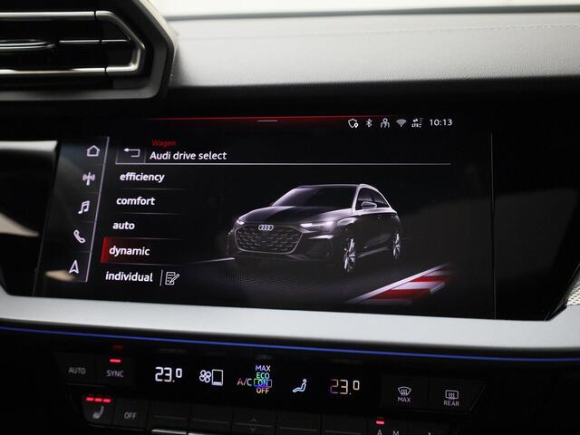 Audi A3 SPORTBACK 35 TFSI/150PK S Line · Panoramadak · Camera · SONOS · Stoelverwarming · Apple/Android Car Play · Leder/Stof · Drive select · Garantie t/m 08-07-2027