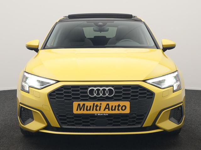 Audi A3 SPORTBACK 40 e-tron Advance Sport Plug In Hybrid 204pk Dealer O.H. PHEV | Panodak | Sportstoelen Verwarmd | Matrix LED | Keyless | Blis | Virtual Cockpit | Navigatie | DAB | Cruise Control |