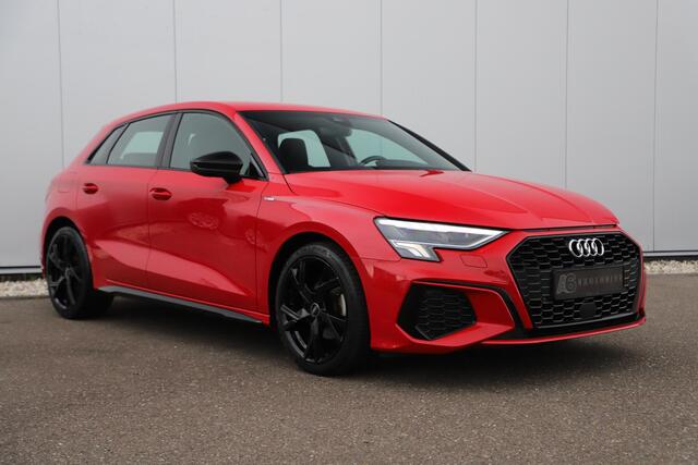 Audi A3 SPORTBACK 30 TFSI S edition Sport Black Edition Automaat LED Half Leder 18 inch LMV B&O Sound Stoelverwarming Clima Adaptive Cruise Navigatie Parkeersensor