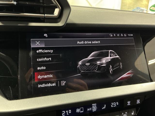Audi A3 SPORTBACK 45 TFSIe 272pk S-tronic S edition Competition · Camera · Sonos Audio · Elektrische stoelverstelling · Keyless · Apple/Android Car Play · Stoelverwarming · Afneembare Trekhaak · 17'' Inch ·