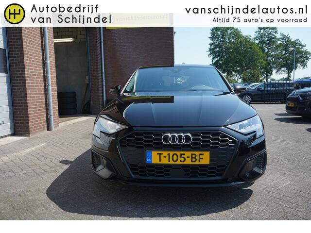 Audi A3 SPORTBACK 30 TFSI PRO LINE ORIGINEEL NEDERLANDS DEALER ONDERHOUDEN ZWARTE HEMEL ANDROID-APPLECARPLAY ADAPTIEVE CRUISE RIJSTROOKSENSOR ECC AIRCO BLUETOOTH PDC LMV ENZ...