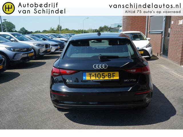 Audi A3 SPORTBACK 30 TFSI PRO LINE ORIGINEEL NEDERLANDS DEALER ONDERHOUDEN ZWARTE HEMEL ANDROID-APPLECARPLAY ADAPTIEVE CRUISE RIJSTROOKSENSOR ECC AIRCO BLUETOOTH PDC LMV ENZ...