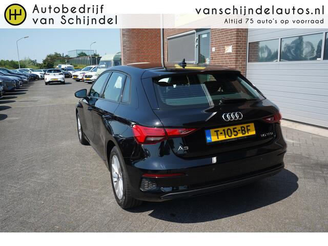 Audi A3 SPORTBACK 30 TFSI PRO LINE ORIGINEEL NEDERLANDS DEALER ONDERHOUDEN ZWARTE HEMEL ANDROID-APPLECARPLAY ADAPTIEVE CRUISE RIJSTROOKSENSOR ECC AIRCO BLUETOOTH PDC LMV ENZ...