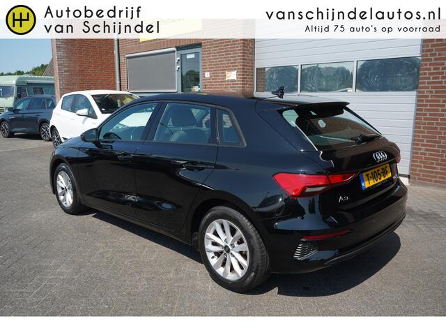 Audi A3 SPORTBACK 30 TFSI PRO LINE ORIGINEEL NEDERLANDS DEALER ONDERHOUDEN ZWARTE HEMEL ANDROID-APPLECARPLAY ADAPTIEVE CRUISE RIJSTROOKSENSOR ECC AIRCO BLUETOOTH PDC LMV ENZ...