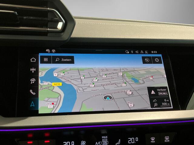 Audi A3 SPORTBACK 40 TFSIe 150kW/204PK S Line · Panoramadak · Apple/Android Car Play · Drive select · Camera + Parkeersensoren · Garantie t/m 03-06-2030 of 100000km.