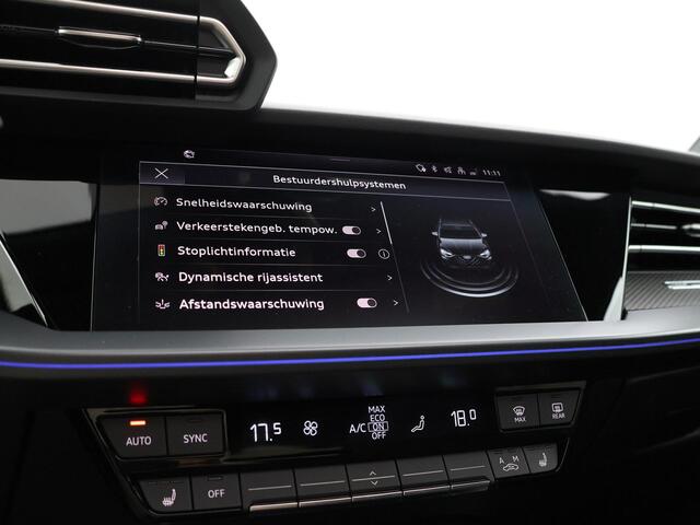 Audi A3 SPORTBACK 45 TFSIe 272pk S-tronic S edition Competition · Panoramadak · Camera · SONOS · Head-Up · Apple/Android Car Play · Keyless · 18'' Inch · Garantie t/m 28-09-2030 of 100.000km