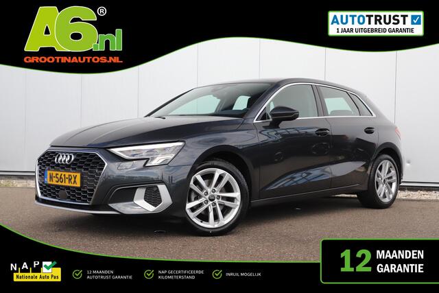 Audi A3 SPORTBACK 30 TFSI Advanced edition Automaat Trekhaak LMV Sportstoelen LED Navigatie Carplay Android Climate Adaptive Cruise Parkeersensor