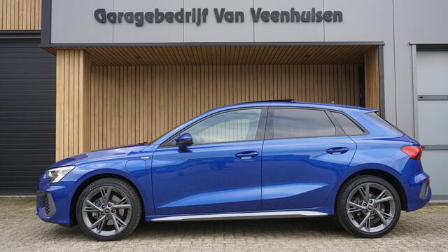 Audi A3 SPORTBACK 40 TFSIe 204PK 2x S-Line Pano.dak 18inch LM Virtual Cockpit *Sepang Blue* A-Camera ACC 66911km!