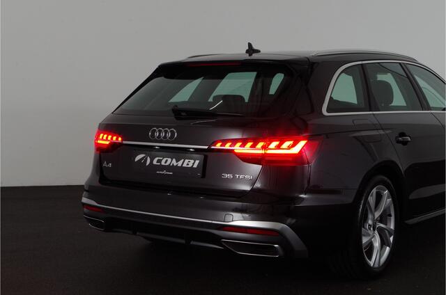 Audi A4 Avant 35 TFSI S line > Mythos Black/Leer/Virtual cockpit/Carplay/Stoelverwarming...