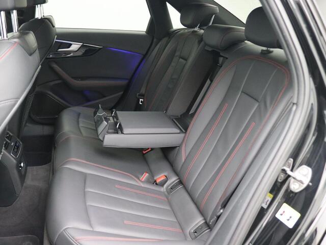 Audi A4 Limousine 40 TFSI Sport S line black edition 190PK DSG full led, trekhaak, cruise control, navigatie, Bang & Olufsen sound, volleder, voorstoelen verwarmbaar, 18" lichtmetaal