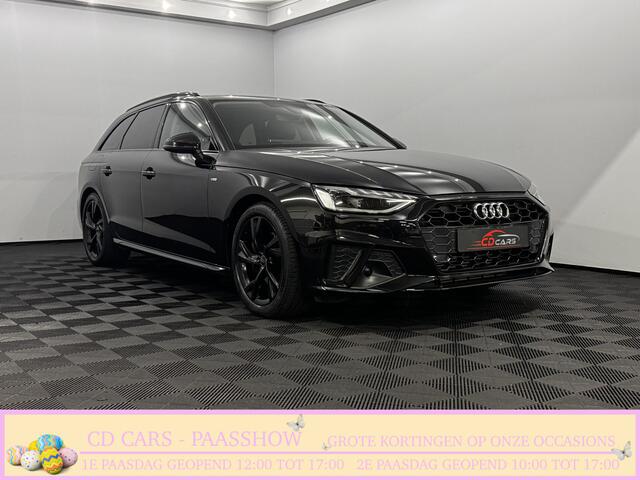 Audi A4 Avant 40 TFSI S-Line Black on Black Clima, Navi, Virtual desk, Parkeersensoren, Keyless start, Elektrische achterklep
