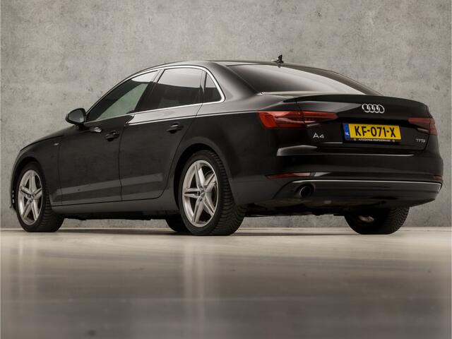 Audi A4 Limousine 1.4 TFSI S-Line Sport 150Pk Automaat (2X S-LINE, DIGITAL COCKPIT, APPLE CARPLAY, GROOT NAVI, GETINT GLAS, SPORTSTOELEN, LEDER, NIEUWE APK, ZWART HEMEL, NIEUWSTAAT)