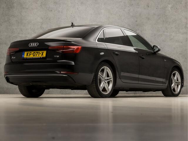 Audi A4 Limousine 1.4 TFSI S-Line Sport 150Pk Automaat (2X S-LINE, DIGITAL COCKPIT, APPLE CARPLAY, GROOT NAVI, GETINT GLAS, SPORTSTOELEN, LEDER, NIEUWE APK, ZWART HEMEL, NIEUWSTAAT)