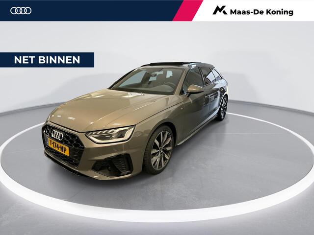 Audi A4 Avant 35 Tfsi 150pk S-tronic S Edition Competition · Panoramadak · Apple/Android Car Play · P-Sensoren · Elek. Achterklep · Alarm · 18'' Inch · Garantie t/m 31-07-2027 of 100.000km