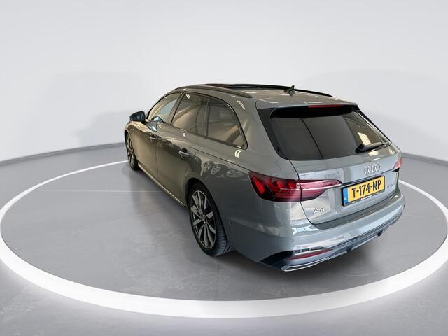 Audi A4 Avant 35 Tfsi 150pk S-tronic S Edition Competition · Panoramadak · Apple/Android Car Play · P-Sensoren · Elek. Achterklep · Alarm · 18'' Inch · Garantie t/m 31-07-2027 of 100.000km