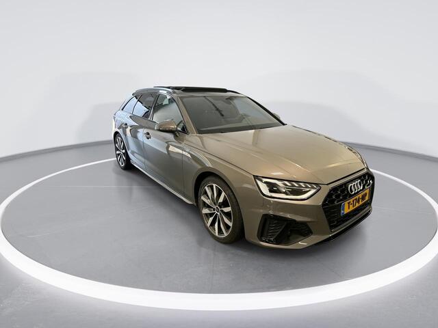Audi A4 Avant 35 Tfsi 150pk S-tronic S Edition Competition · Panoramadak · Apple/Android Car Play · P-Sensoren · Elek. Achterklep · Alarm · 18'' Inch · Garantie t/m 31-07-2027 of 100.000km