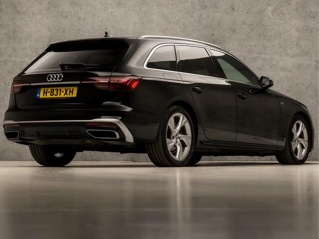 Audi A4 Avant 35 TFSI S-Line Sport 150Pk Automaat (2X S-LINE, APPLE CARPLAY, GROOT NAVI, STOELVERWARMING, LEDER, SPORTSTOELEN, PLAT S-LINE SPORTSTUUR, GETINT GLAS, FLIPPERS, ELEK ACHTERKLEP, NIEUWSTAAT)