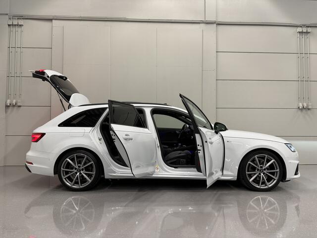 Audi A4 Avant 40 TFSI S-Line PANO/TREKHAAK/SFEER/360CAMERA/ACC/MATRIX/VIRTUAL/KEYLESS/PRIVACY/19"AUDI SPORT/EL.A.KLEP/BLACK-OPTIC/GLETSCHERWEIB METALLIC/NWPRIJS ¤ 66.737,-