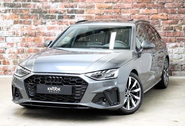 Audi A4 Avant 35 TFSI S Edition Competition Automaat / Panoramadak / Optic Black / Adaptieve Cruise Control / 18 Inch / LED / Stoelverwarming / Navigatiesysteem / Achteruitrijcamera / Extra Getint Glas / Climate Control