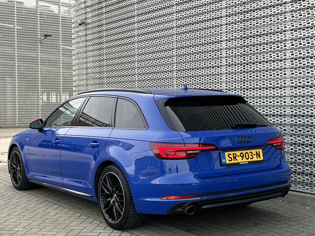 Audi A4 Avant 2.0 TFSI 190PK Sport S line black edition | Nogaroblau RS2 Kleur | Matrix | MMI Navigation | Leder roodstiksel | 18 Inch |