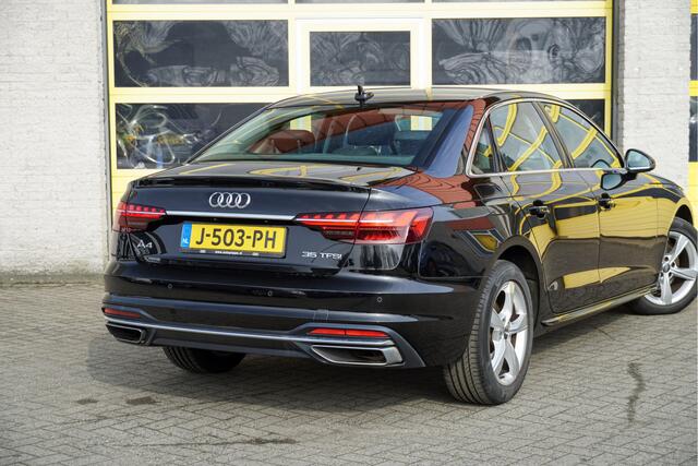 Audi A4 Limousine 35 TFSI 150PK! Automaat Business Edition BJ2020 Lmv 17" | Led V+A | Dynamische knipperlichten | Pdc | Sideskirts | App-Connect | Navi | Virtual cockpit | Climate control | Cruise control | Sportstoelen | Getint glas