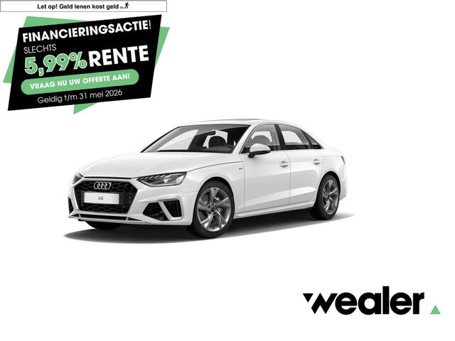 Audi A4 Limousine 40 TFSI S edition | 204 PK | Automaat | Panoramadak | Climate control | Dodehoek detectie | S line | Achteruitrijcamera |