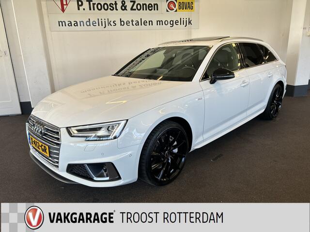 Audi A4 Avant 45 TFSI Sport S line black edition 245PK | Panoramadak | Digital dashboard | Lederen bekleding | Head up display | Adaptieve cruise control | Achteruitrijcamera | Adaptief onderstel | Stoelverwarming v+a | Park assist | Draadloze telefoonlader | Lan