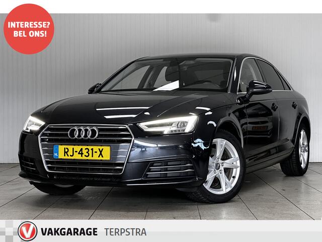 Audi A4 Limousine 1.4 TFSI Sport Lease Edition/ AUTOMAAT!/ 17'' LMV/ LED Koplampen!/ Keyless-GO/ Extra getint glas/ Navi/ Clima/ Cruise/ Elek. pakket/ Isofix/ Bluetooth/ Armsteun/ Multi. LEDER. Stuur/ PDC/ Chroom.