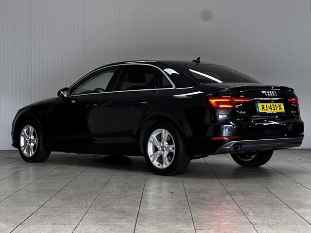 Audi A4 Limousine 1.4 TFSI Sport Lease Edition/ AUTOMAAT!/ 17'' LMV/ LED Koplampen!/ Keyless-GO/ Extra getint glas/ Navi/ Clima/ Cruise/ Elek. pakket/ Isofix/ Bluetooth/ Armsteun/ Multi. LEDER. Stuur/ PDC/ Chroom.