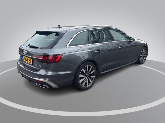 Audi A4 Avant 35 TFSI 150pk S edition · Apple/Android Car Play · Camera · Afgevlakt sportstuur · Virtual Cockpit · Garantie t/m 23-12-2026 of 100.000km