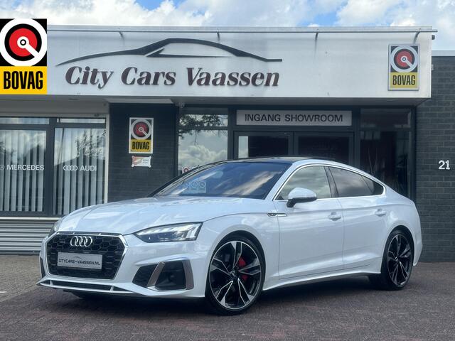 Audi A5 sportback 45 TFSI quattro S edition automaat 245 pk navigatie panodak virtual display half leder/alcantara B&O Laser 20 matrix led dealer onderhouden
