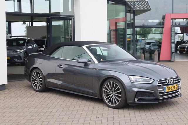 Audi A5 Cabriolet 2.0 TFSI quattro Sport Pro Line S 185KW/252PK Automaat, Door ons onderhouden, Nekverwarming, digitaal instrumentenpaneel, voorstoelen met massage functie + stoelverwarming, windschot, DAB+, 19" LMV, S-Line in en S-Line exterieur