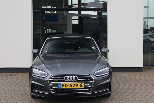 Audi A5 Cabriolet 2.0 TFSI quattro Sport Pro Line S 185KW/252PK Automaat, Door ons onderhouden, Nekverwarming, digitaal instrumentenpaneel, voorstoelen met massage functie + stoelverwarming, windschot, DAB+, 19" LMV, S-Line in en S-Line exterieur