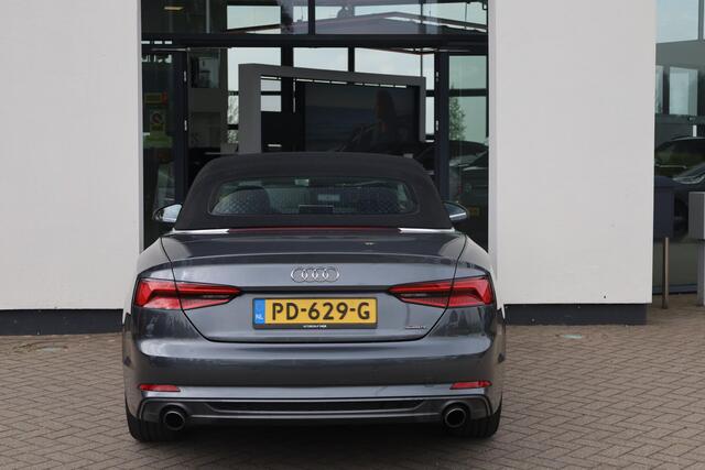 Audi A5 Cabriolet 2.0 TFSI quattro Sport Pro Line S 185KW/252PK Automaat, Door ons onderhouden, Nekverwarming, digitaal instrumentenpaneel, voorstoelen met massage functie + stoelverwarming, windschot, DAB+, 19" LMV, S-Line in en S-Line exterieur