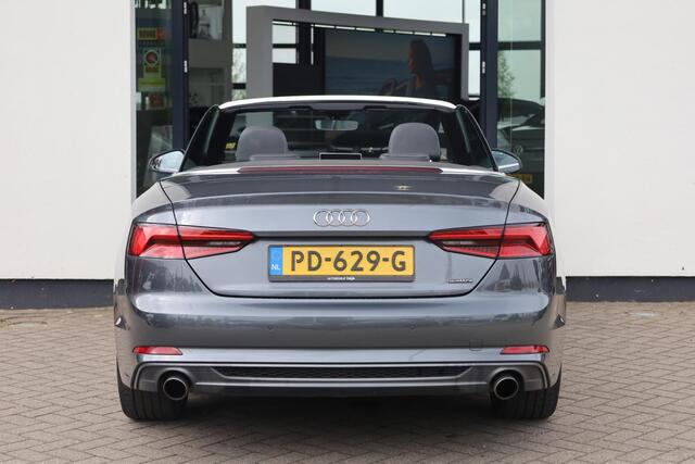Audi A5 Cabriolet 2.0 TFSI quattro Sport Pro Line S 185KW/252PK Automaat, Door ons onderhouden, Nekverwarming, digitaal instrumentenpaneel, voorstoelen met massage functie + stoelverwarming, windschot, DAB+, 19" LMV, S-Line in en S-Line exterieur