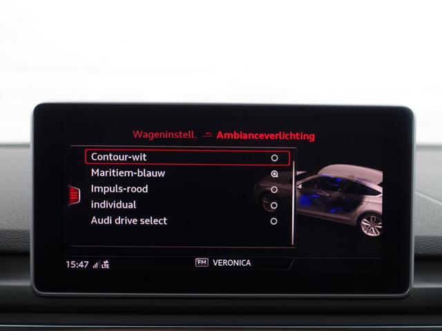 Audi A5 Sportback 40 TFSI 191pk S Line Design Aut- Panoramadak, Sfeerverlichting, Stuur/Stoelverwarming, Dynamic select, Virtual Cockpit