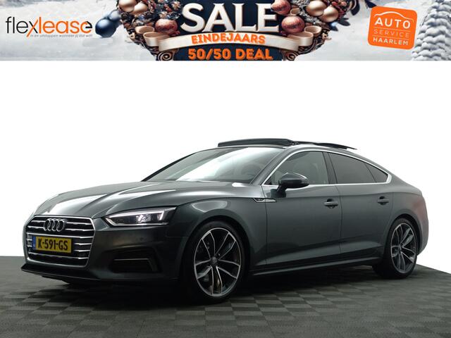 Audi A5 Sportback 40 TFSI S Line Aut- Panoramadak, Sfeerverlichting, Xenon Led, Dynamic Select, Keyless, Sport Leder Interieur