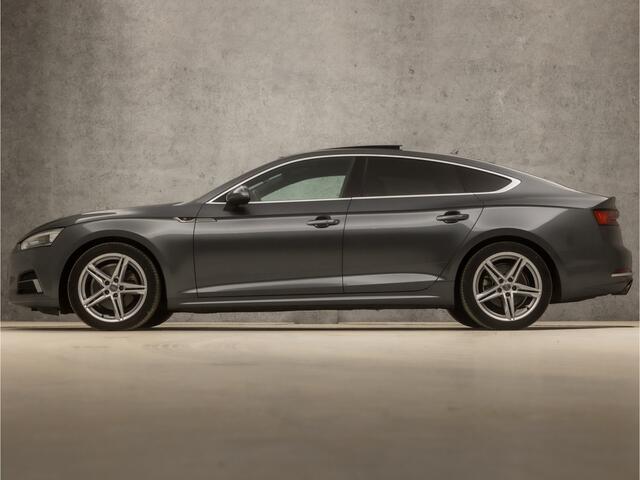 Audi A5 Sportback 2.0 TFSI S-Line Sport 191Pk Automaat (2X S-LINE, SCHUIFDAK, APPLE CARPLAY, GROOT NAVI, BANG&OLUFSEN, MASSAGE, LEDEREN SPORTSTOELEN, STOELVERWARMING VOOR/ACHTER, GETINT GLAS, NIEUWE APK, NIEUWSTAAT)