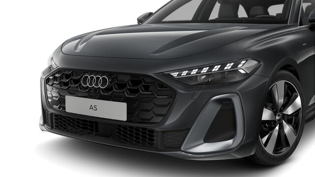 Audi A5 Avant e-hybrid quattro 299 S tronic S edition Automaat | S line-interieur met sportstoelen en zwarte stoffen-kunstlederen bekleding | Sportstoelen voor | Grootlichtassistent | Audi soundsystem | Achteruitrijcamera | Automatisch dimmende binnenspiegel | LE