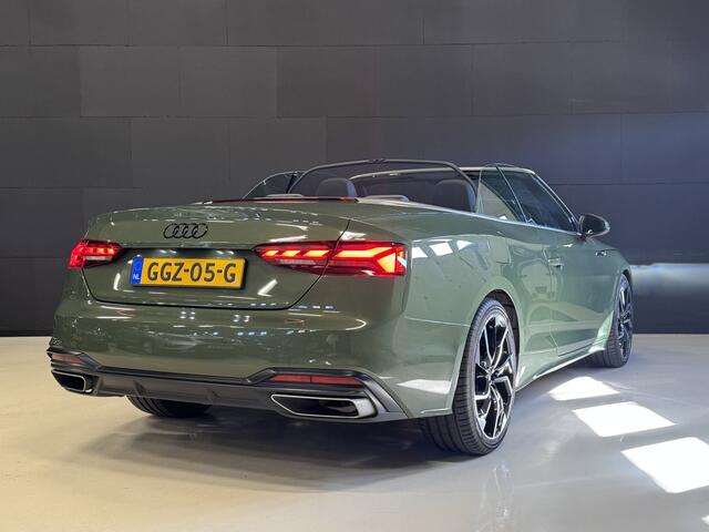 Audi A5 Cabriolet 35 TFSI 2x S-Line Automaat | District Green | Matrix Full LED | Carplay | Camera | Stoelverwarming