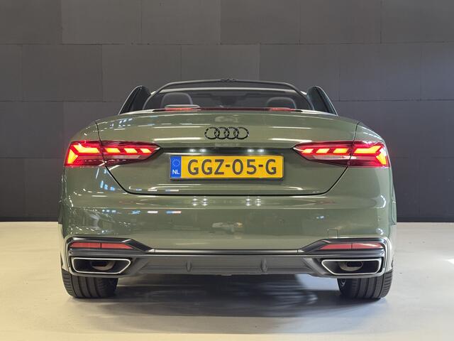 Audi A5 Cabriolet 35 TFSI 2x S-Line Automaat | District Green | Matrix Full LED | Carplay | Camera | Stoelverwarming