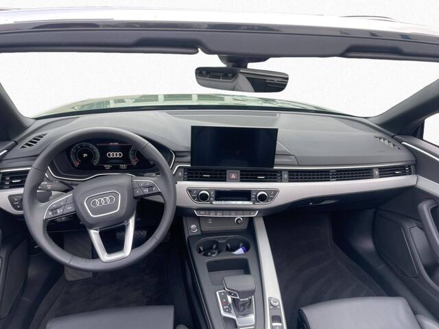 Audi A5 Cabriolet 40 Tfsi S-Tronic (150kW/204pk) ** MATRIX, LEDER, VIRTUAL, NEKVERW, 18-inch LMV, ADAPT. CRUISE ** 1e EIG - ¤ 25.250,= onder NP ** ** INFORMEER OOK NAAR ONZE AANTREKKELIJKE FINANCIAL-LEASE TARIEVEN **