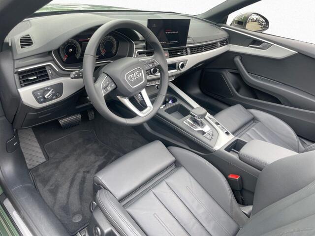 Audi A5 Cabriolet 40 Tfsi S-Tronic (150kW/204pk) ** MATRIX, LEDER, VIRTUAL, NEKVERW, 18-inch LMV, ADAPT. CRUISE ** 1e EIG - ¤ 25.250,= onder NP ** ** INFORMEER OOK NAAR ONZE AANTREKKELIJKE FINANCIAL-LEASE TARIEVEN **