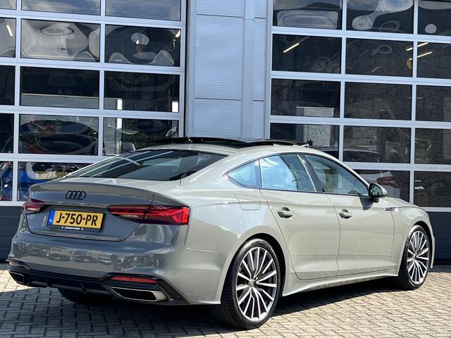 Audi A5 Sportback 40 TFSI S edition | Navigatie/Android/Apple Carplay | LM Velgen 19" | Elektrsiche Glazen Panoramadak | Verwarmde Voorstoelen/Achterbank/Stuur/Voorruit | Adaptieve Cruise Control |